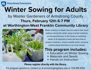 Winter Sowing for Ad